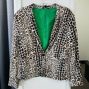 Leopard Print Jacket Size Large